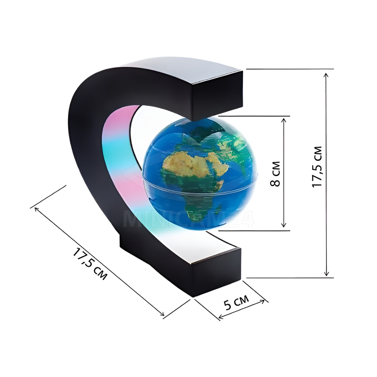 Глобус левитирующий с подсветкой Terra